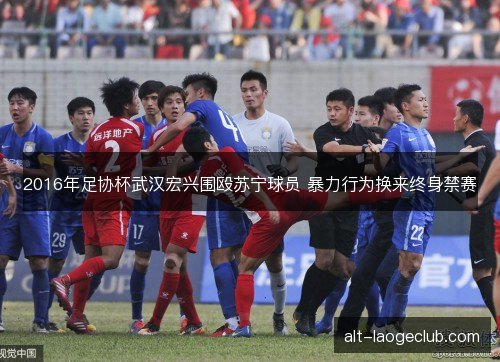 2016年足协杯武汉宏兴围殴苏宁球员 暴力行为换来终身禁赛